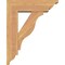 Ekena Millwork Funston Traditional Smooth Bracket w/ Offset Brace, Western Red Cedar, 5 1/2"W x 16"D x 20"H BKT0604X16X20FST01SWR - alternate 2